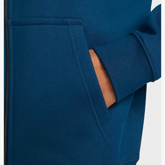 Nike Men’s Full Zip blue Hoodie-size S - Picture 3 of 10